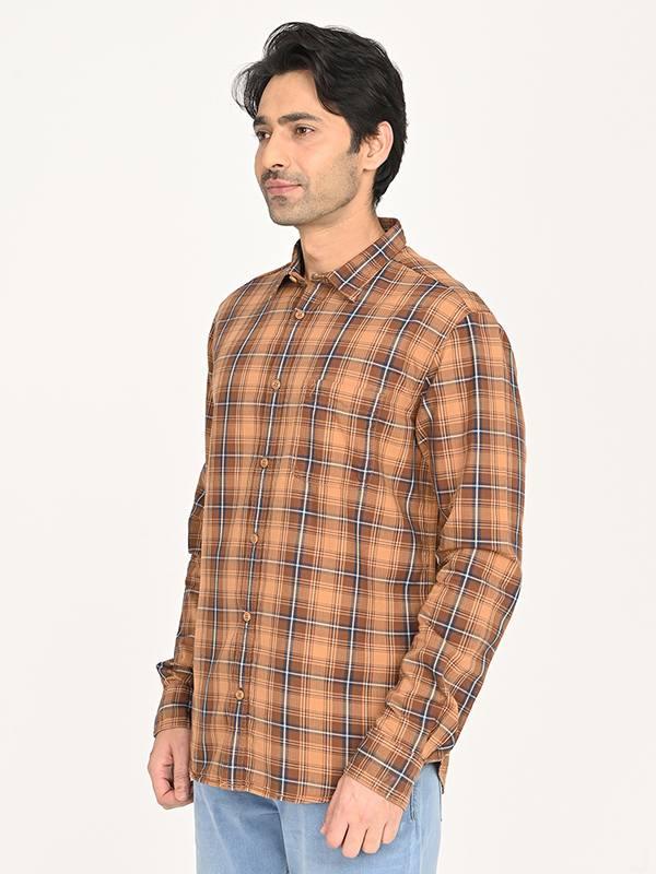 Men's Check Full Sleeves Cotton Shirt - Image 2