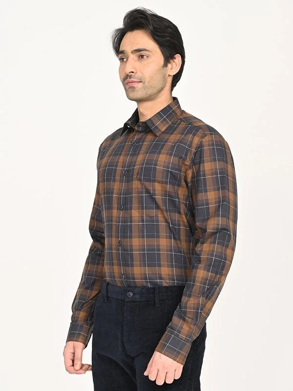 Men's Check Full Sleeves Cotton Shirt - Image 2