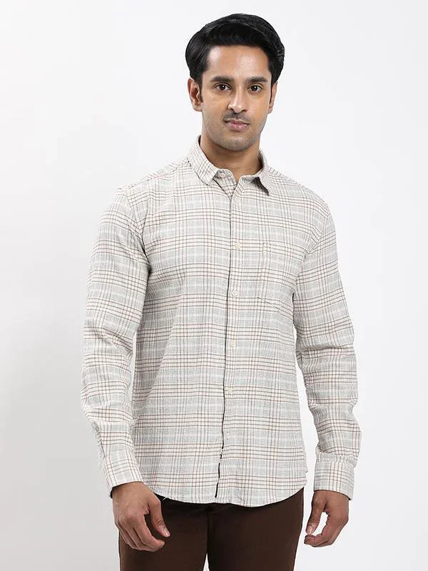 Men's Check Full Sleeves Cotton Stretch Shirt