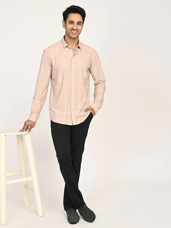 Men's Check Full Sleeves Polyester Blend Shirt - Image 5