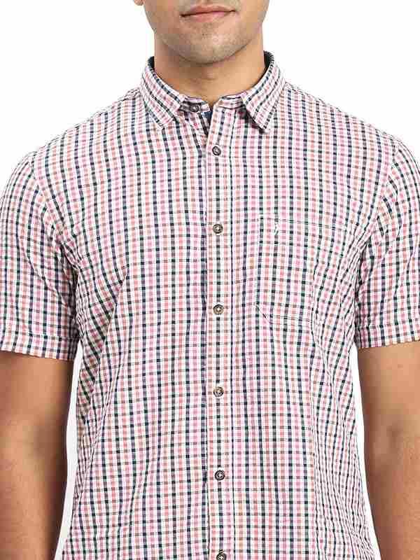 Men's Check Half Sleeves Cotton Shirt - Image 13