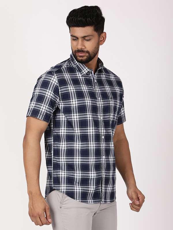 Men's Check Half Sleeves Cotton Shirt - Image 2