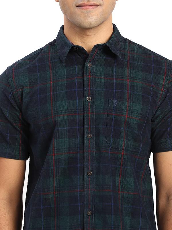 Men's Check Half Sleeves Cotton Shirt - Image 3