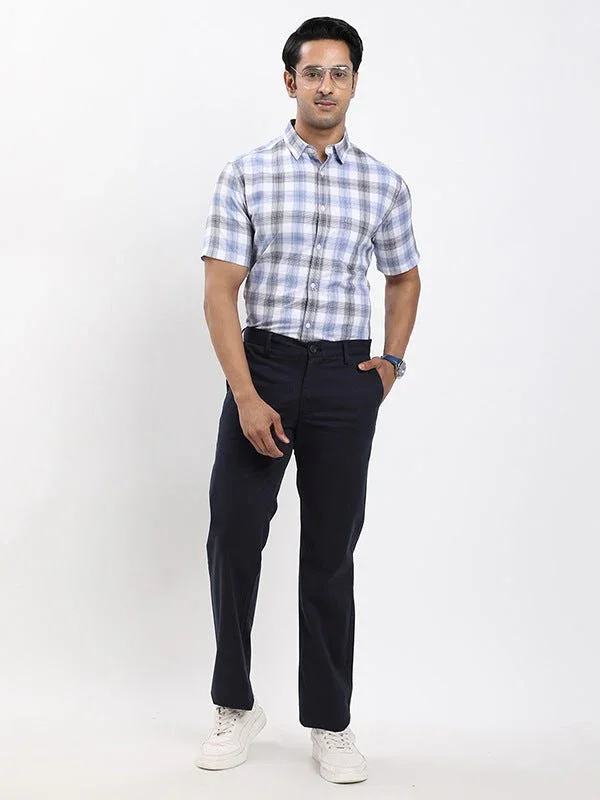 Men's Check Half Sleeves Cotton Shirt - Image 10