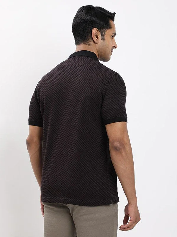 Men's Checked Polo T-shirt - Image 4