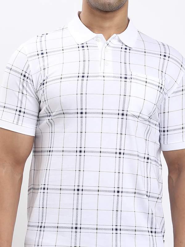Men's Checked Polo T-shirt - Image 3