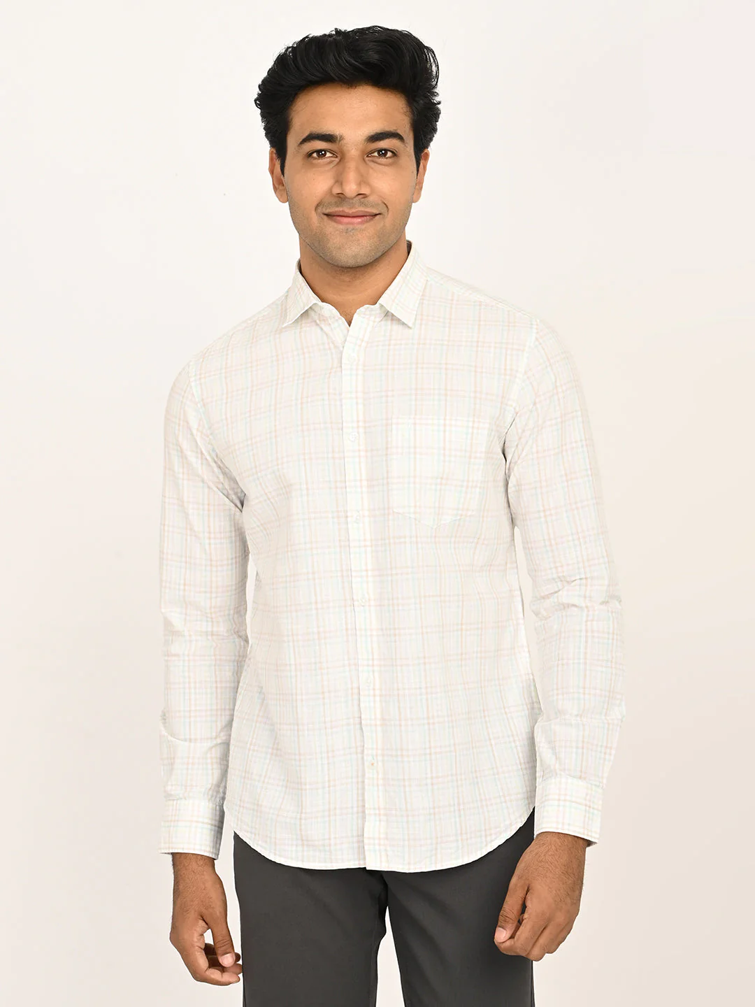 Men's Checks Full Sleeves Cotton Shirt