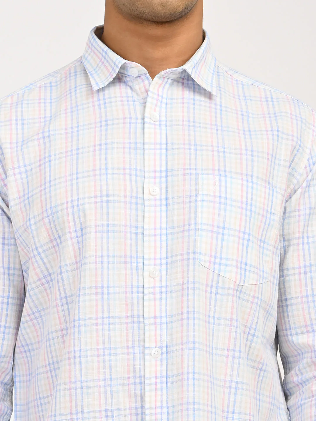 Men's Checks Full Sleeves Cotton Shirt - Image 11