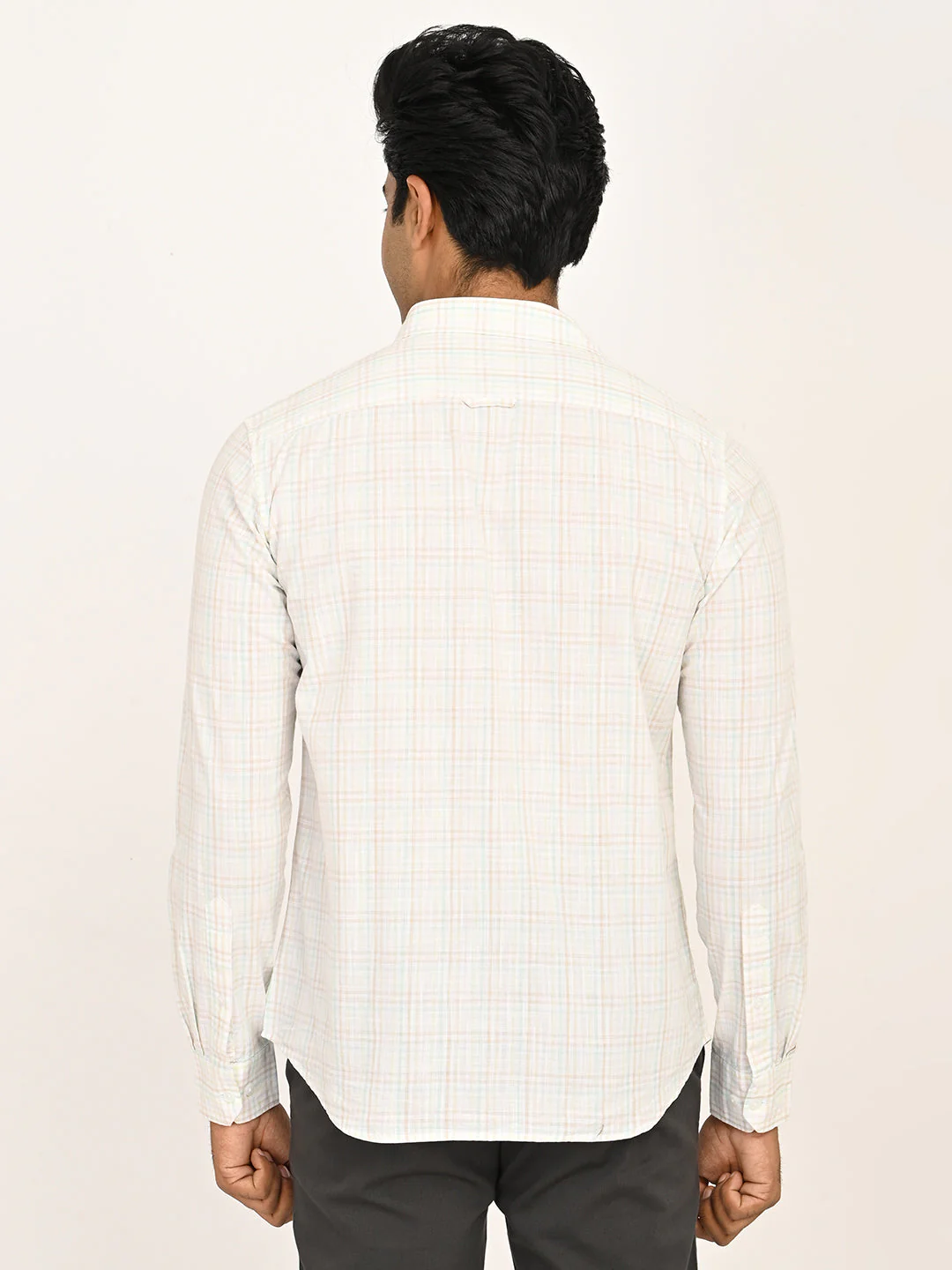 Men's Checks Full Sleeves Cotton Shirt - Image 4