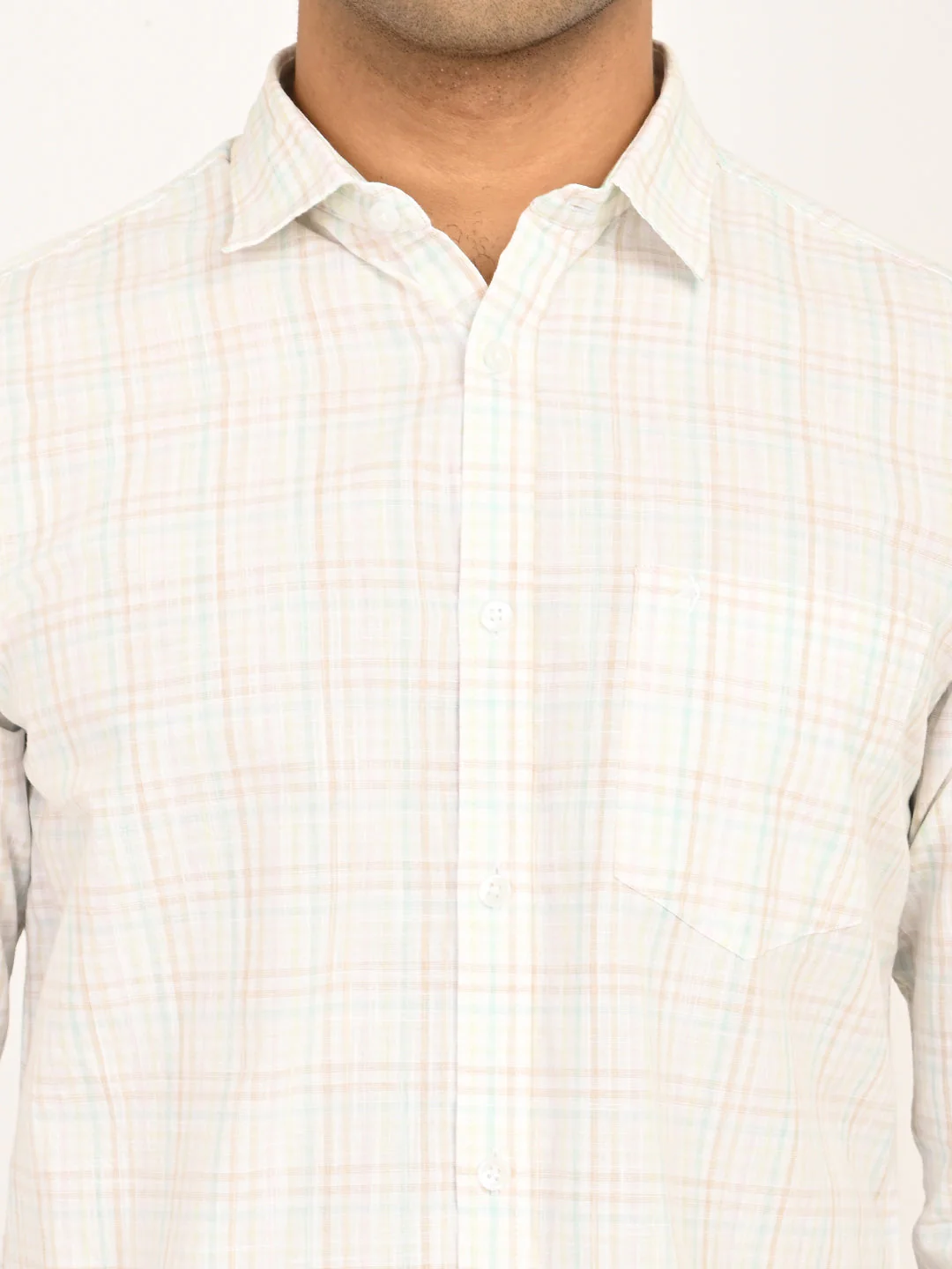 Men's Checks Full Sleeves Cotton Shirt - Image 6