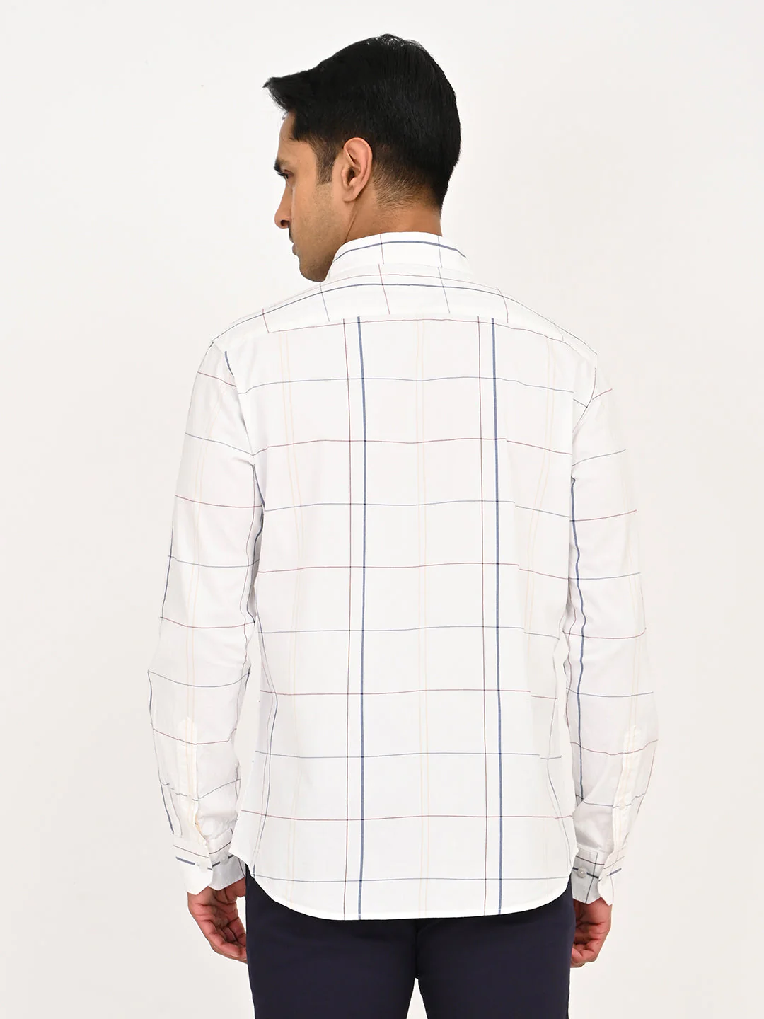 Men's Checks Full Sleeves Cotton Shirt - Image 4