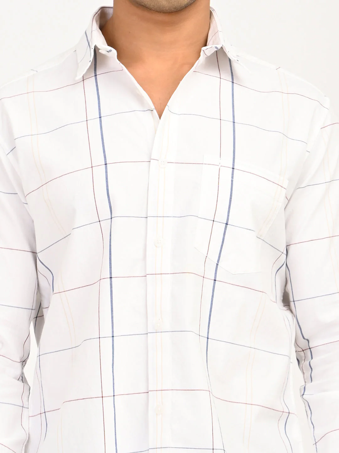 Men's Checks Full Sleeves Cotton Shirt - Image 5