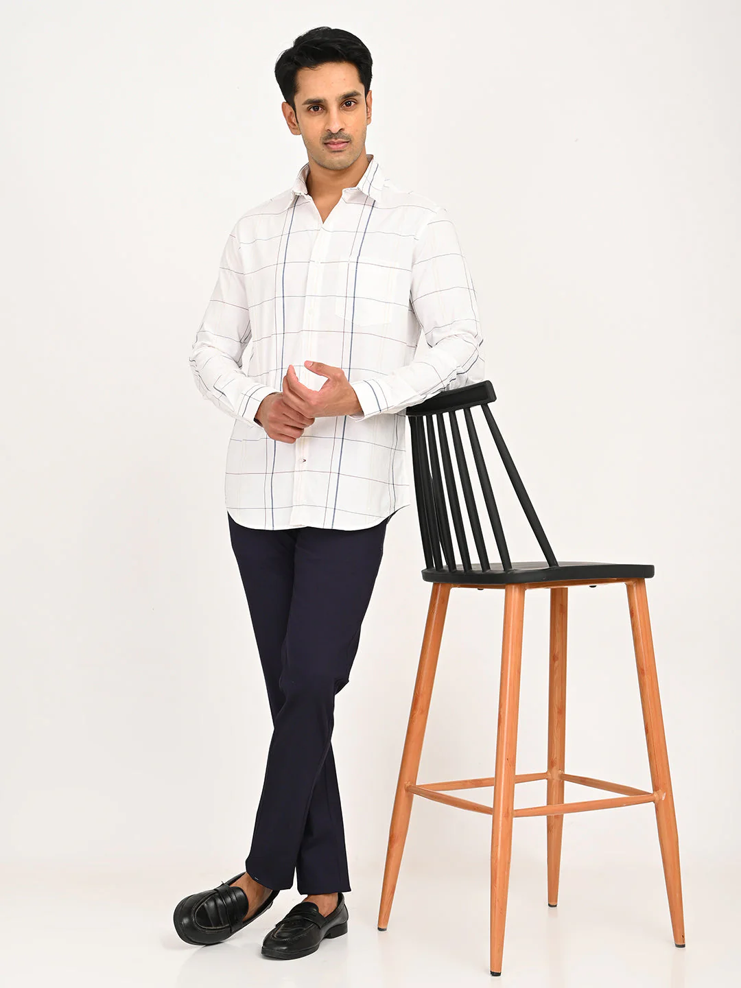 Men's Checks Full Sleeves Cotton Shirt - Image 6