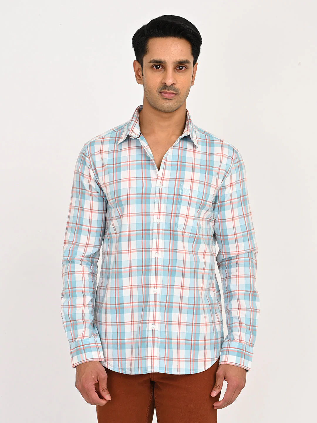 Men's Checks Full Sleeves Cotton Shirt