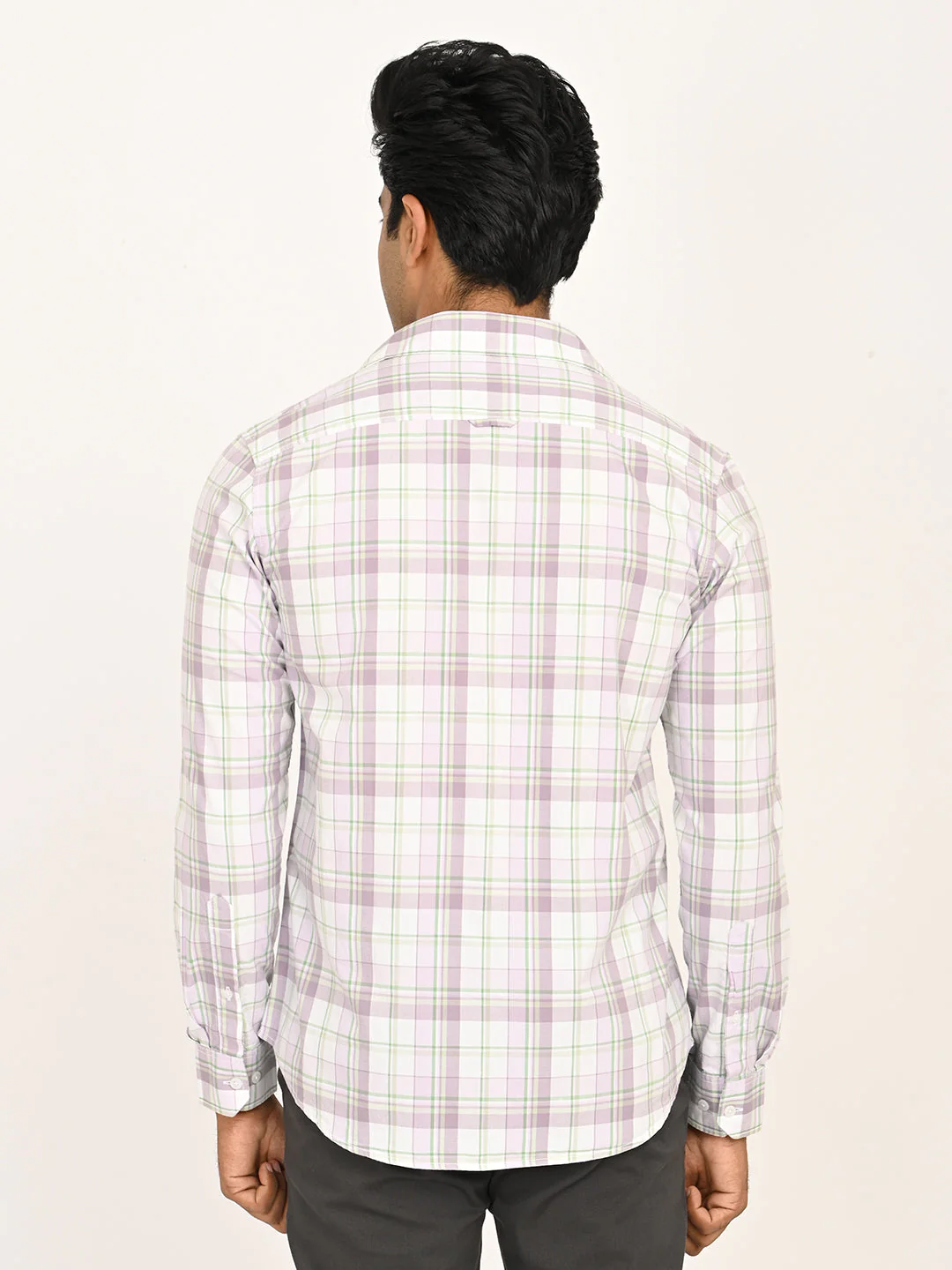 Men's Checks Full Sleeves Cotton Shirt - Image 10