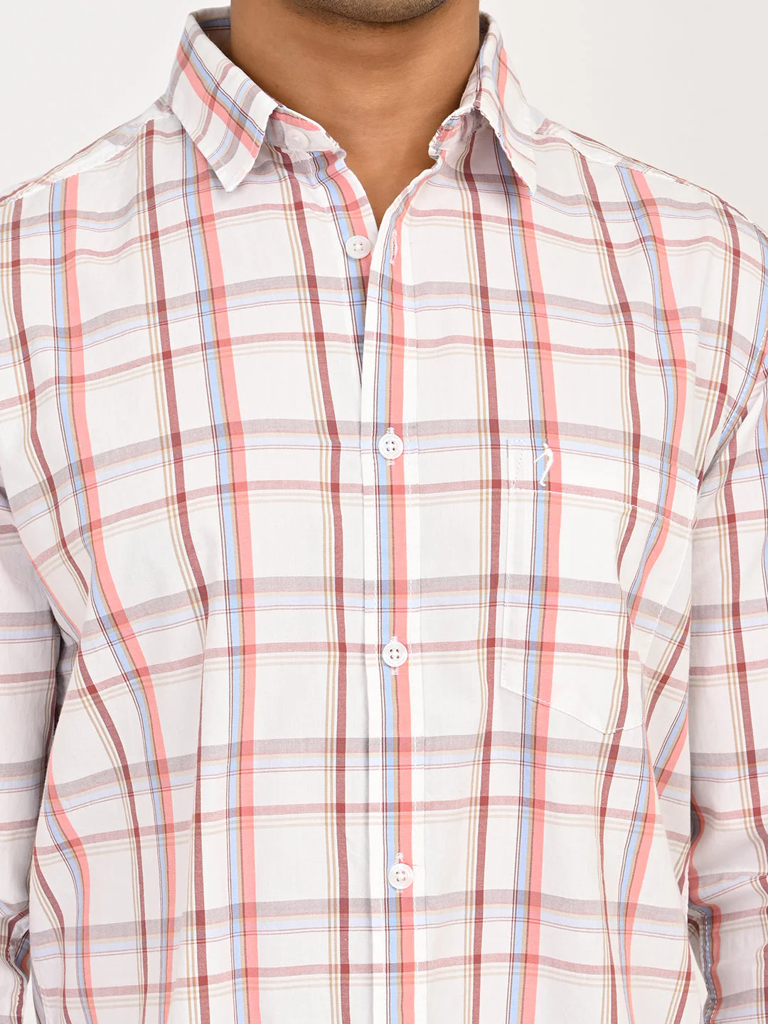 Men's Checks Full Sleeves Cotton Shirt - Image 5