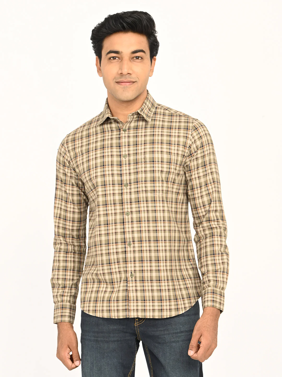 Men's Checks Full Sleeves Cotton Shirt