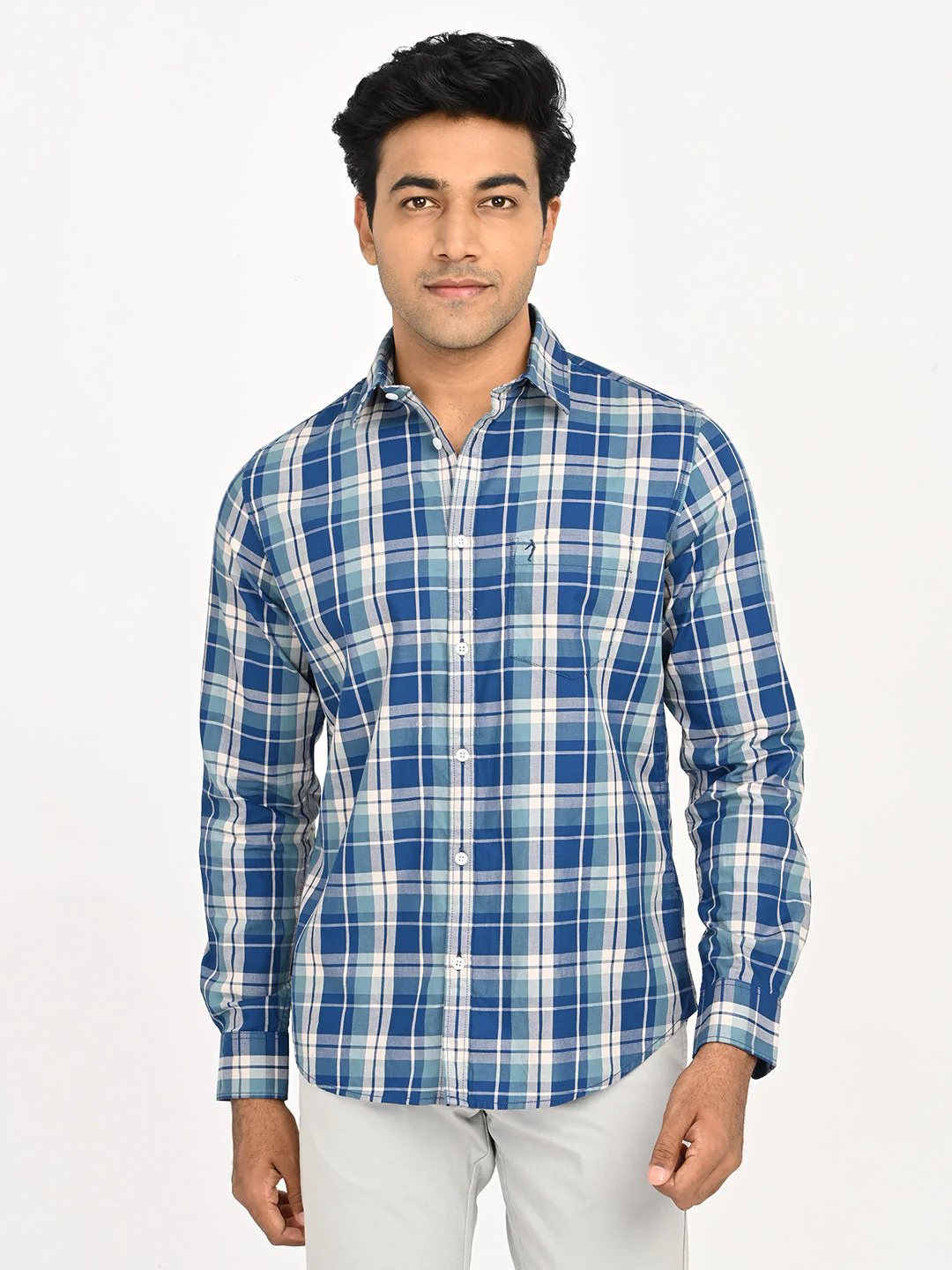Men's Checks Full Sleeves Cotton Shirt