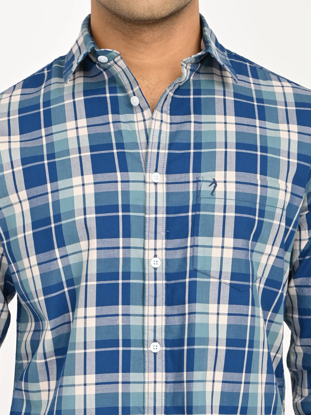 Men's Checks Full Sleeves Cotton Shirt - Image 6