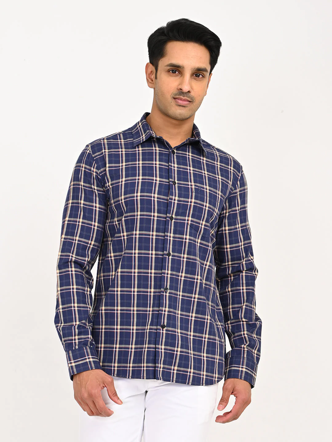 Men's Checks Full Sleeves Cotton Shirt