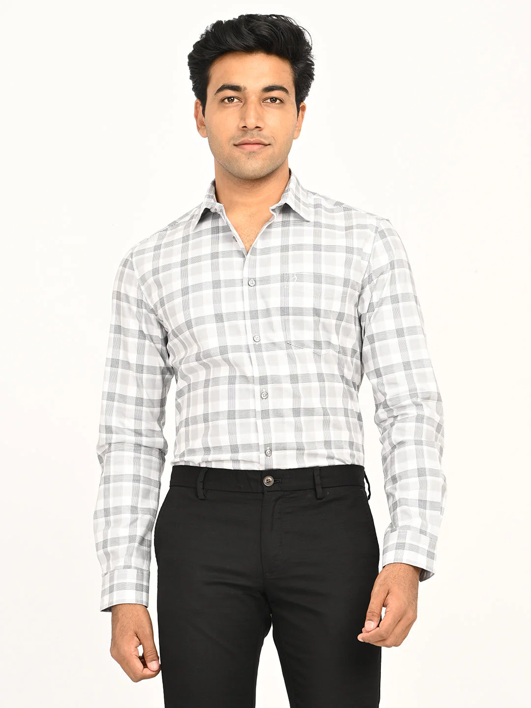 Men's Checks Full Sleeves Cotton Shirt