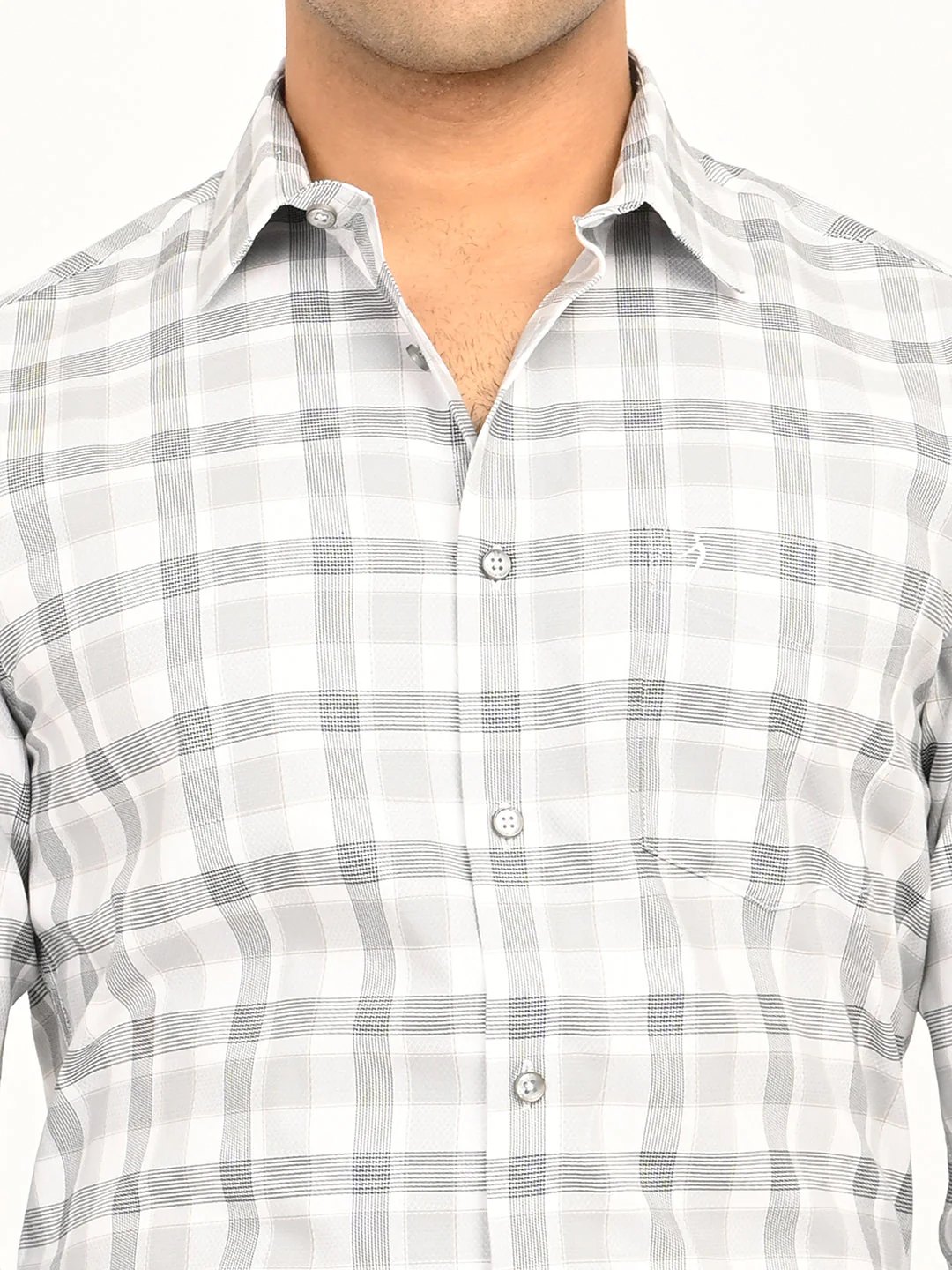 Men's Checks Full Sleeves Cotton Shirt - Image 5