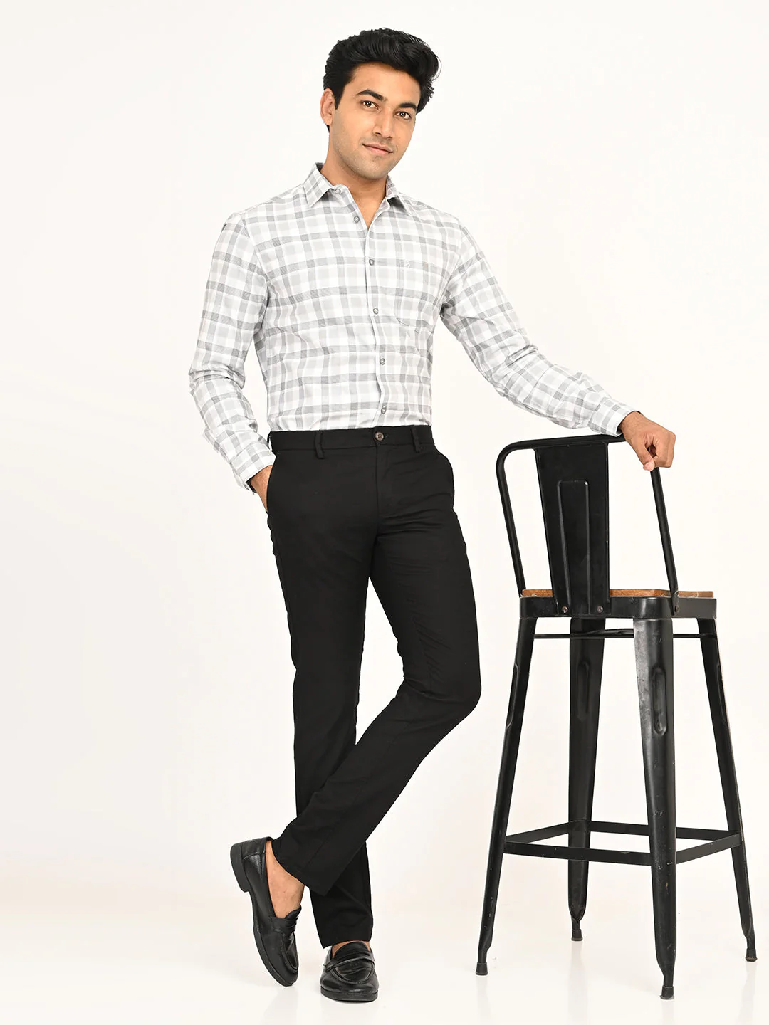 Men's Checks Full Sleeves Cotton Shirt - Image 6