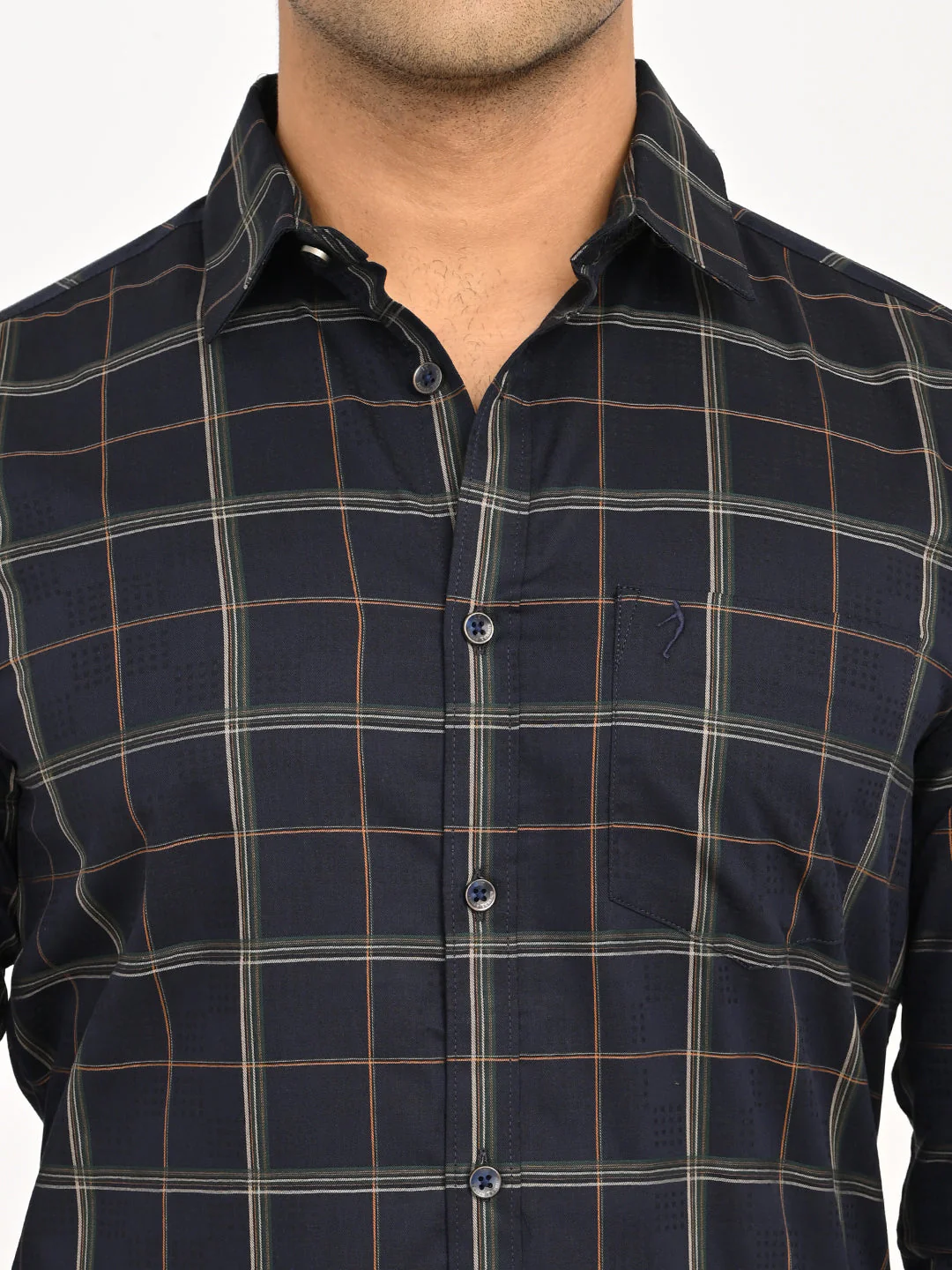 Men's Checks Full Sleeves Cotton Shirt - Image 5