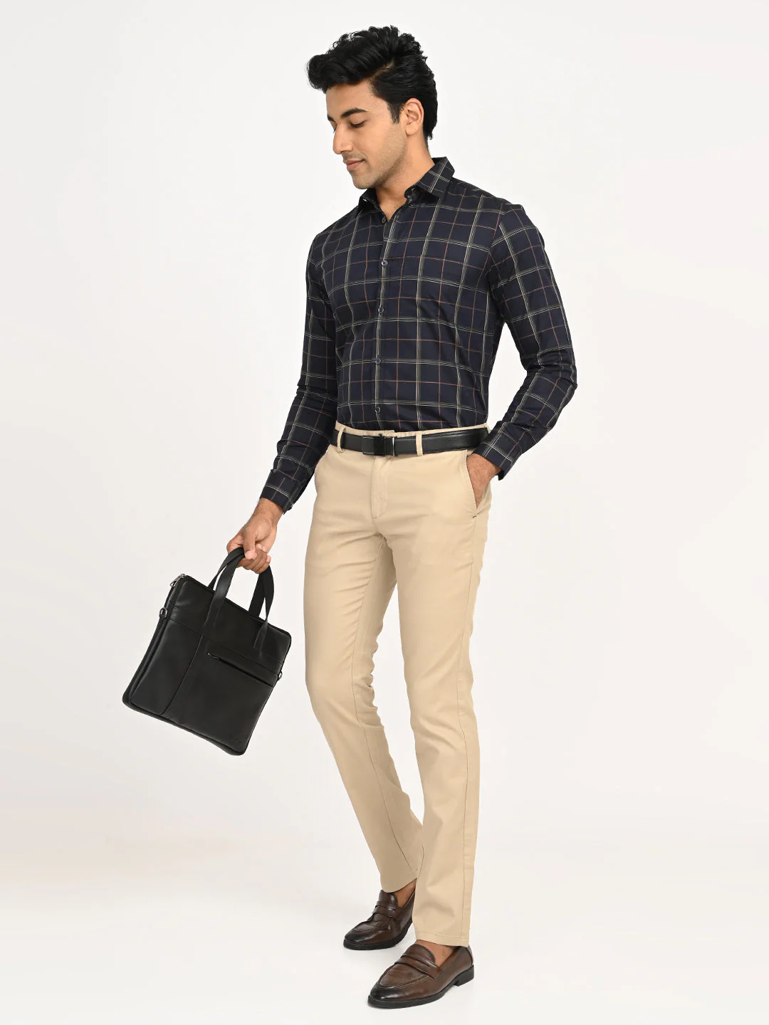 Men's Checks Full Sleeves Cotton Shirt - Image 6