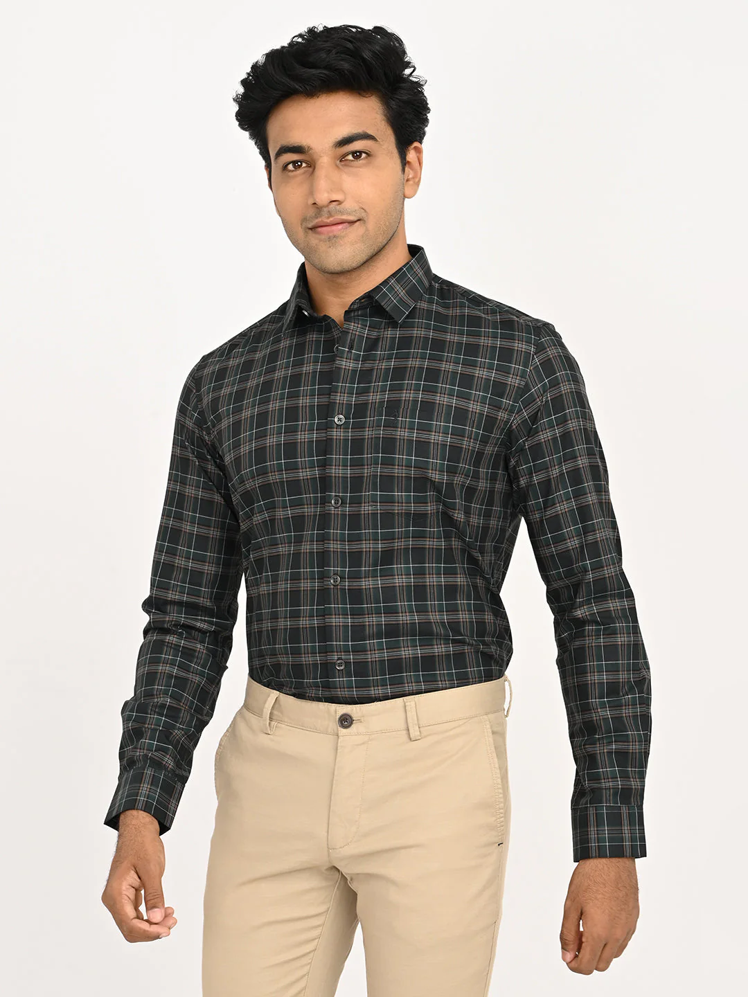 Men's Checks Full Sleeves Cotton Shirt - Image 2