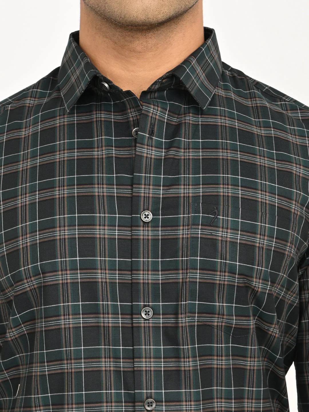 Men's Checks Full Sleeves Cotton Shirt - Image 5