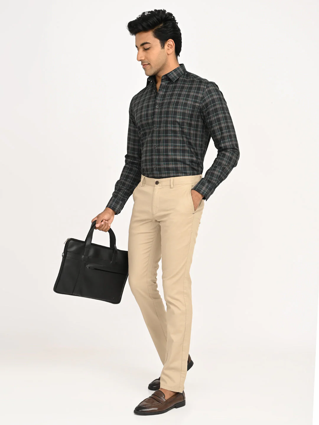 Men's Checks Full Sleeves Cotton Shirt - Image 6