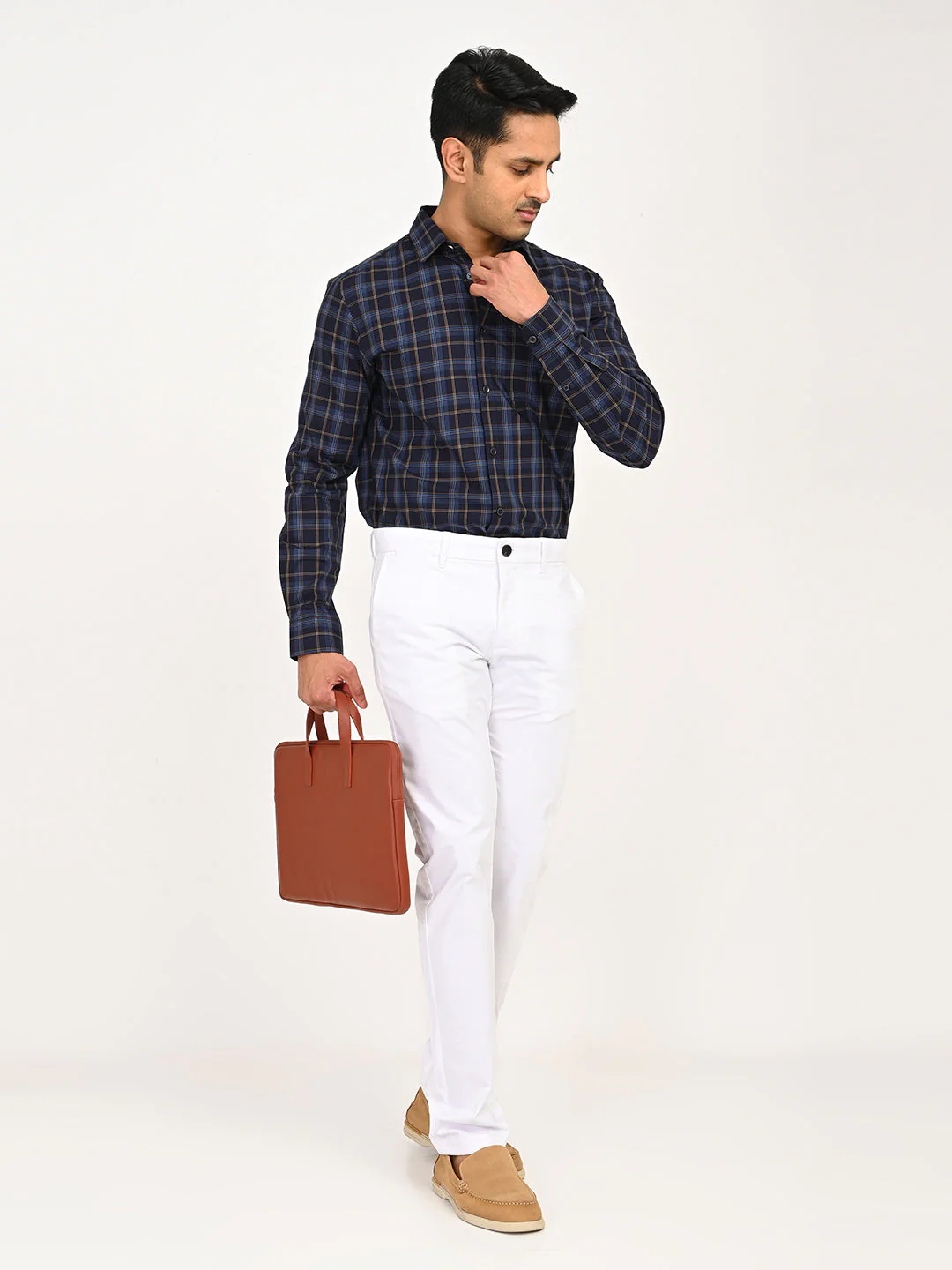 Men's Checks Full Sleeves Cotton Shirt - Image 6