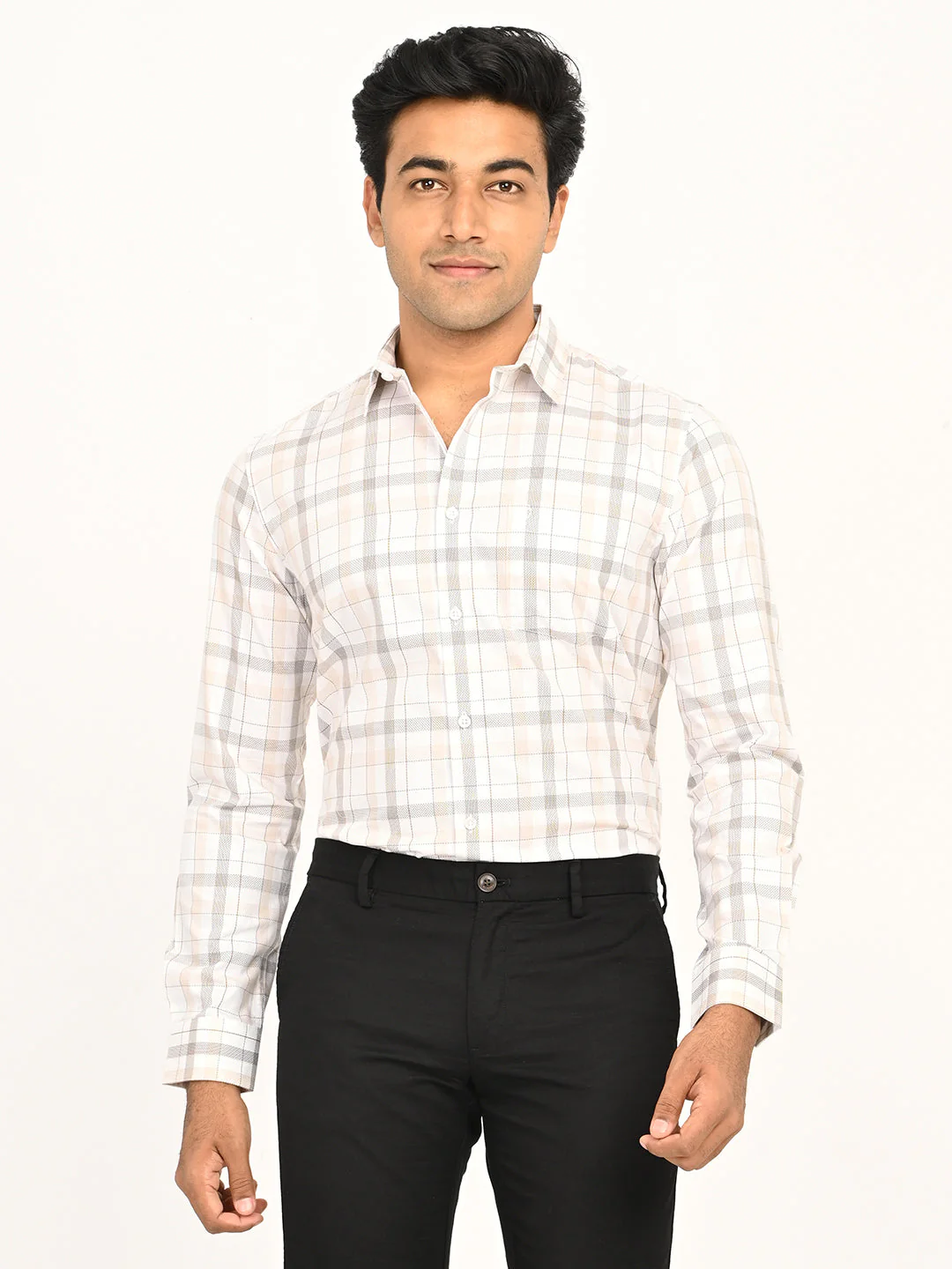 Men's Checks Full Sleeves Cotton Shirt