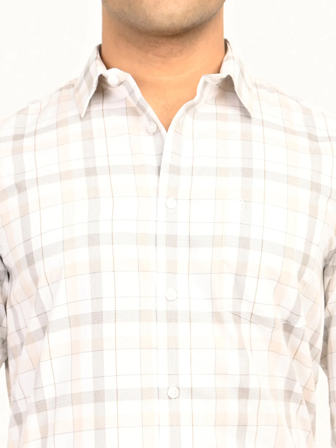 Men's Checks Full Sleeves Cotton Shirt - Image 5