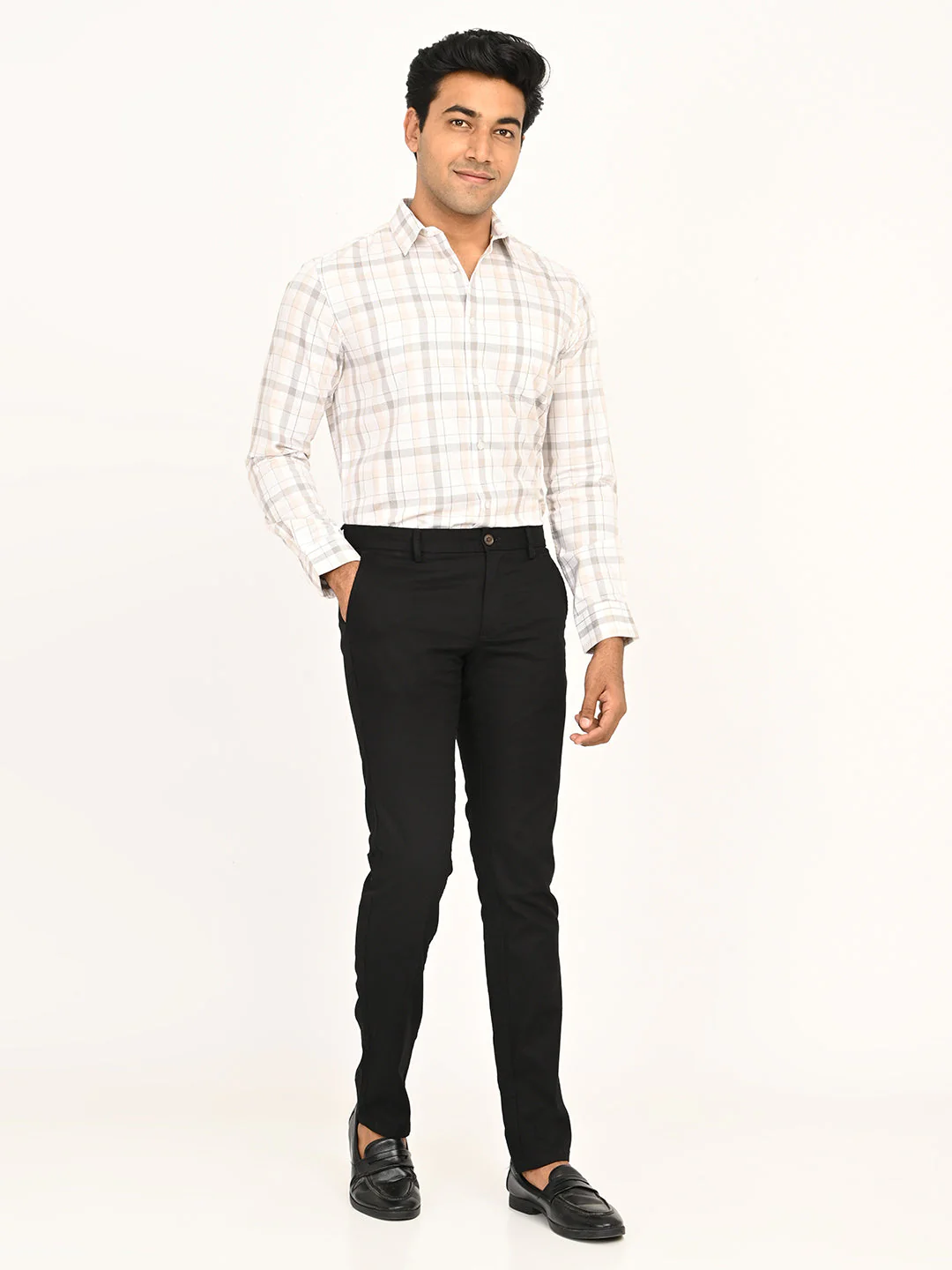 Men's Checks Full Sleeves Cotton Shirt - Image 6