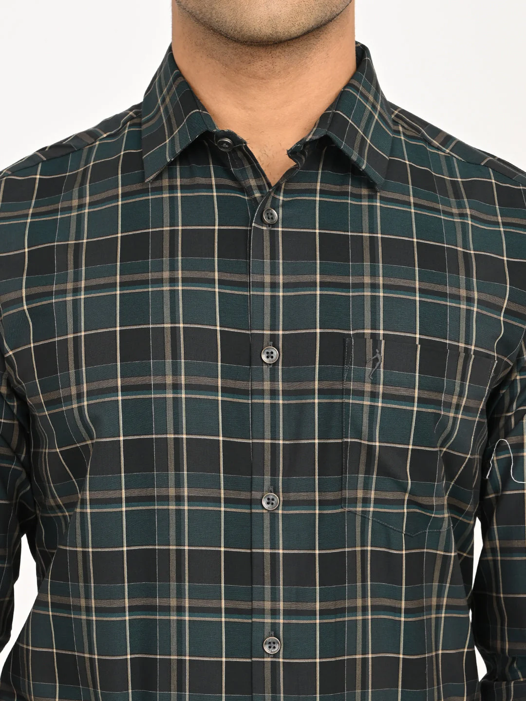 Men's Checks Full Sleeves Cotton Shirt - Image 5
