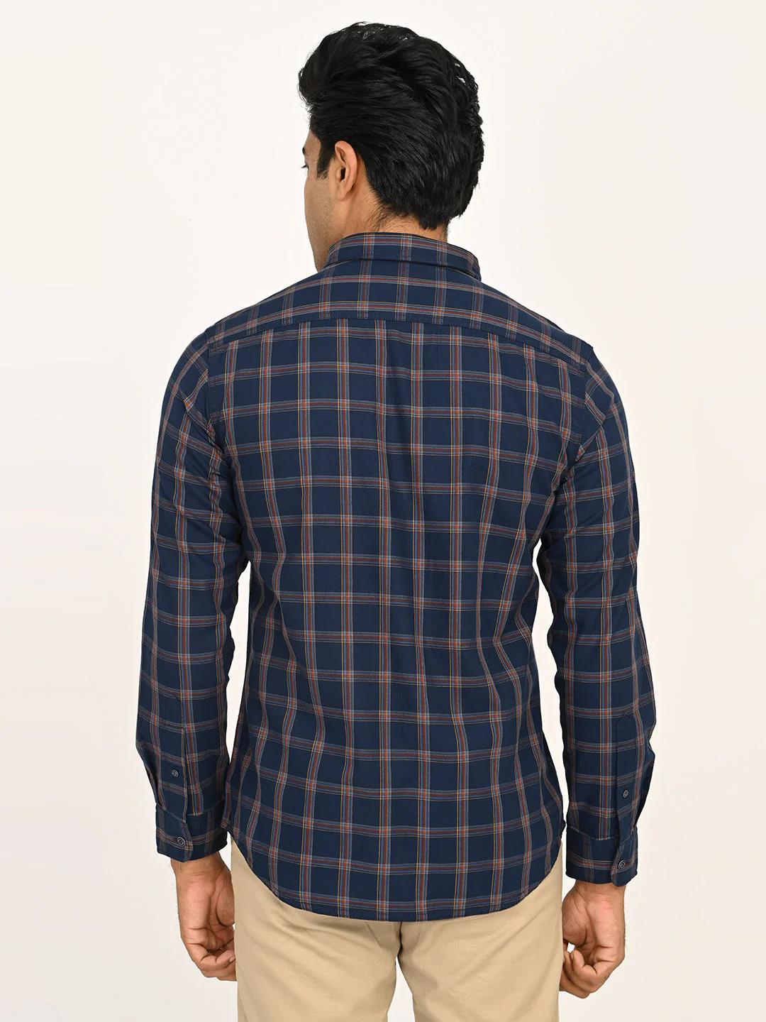 Men's Checks Full Sleeves Cotton Shirt - Image 10