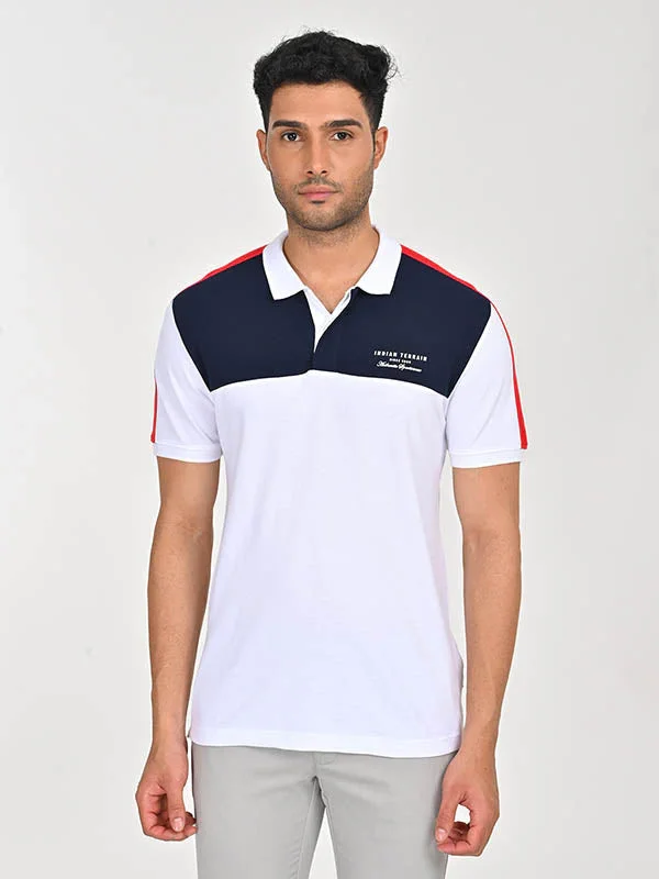 Men's Color Block Polo T-Shirt