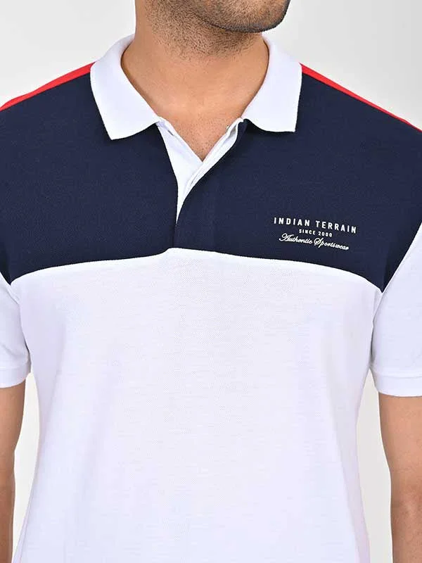 Men's Color Block Polo T-Shirt - Image 3