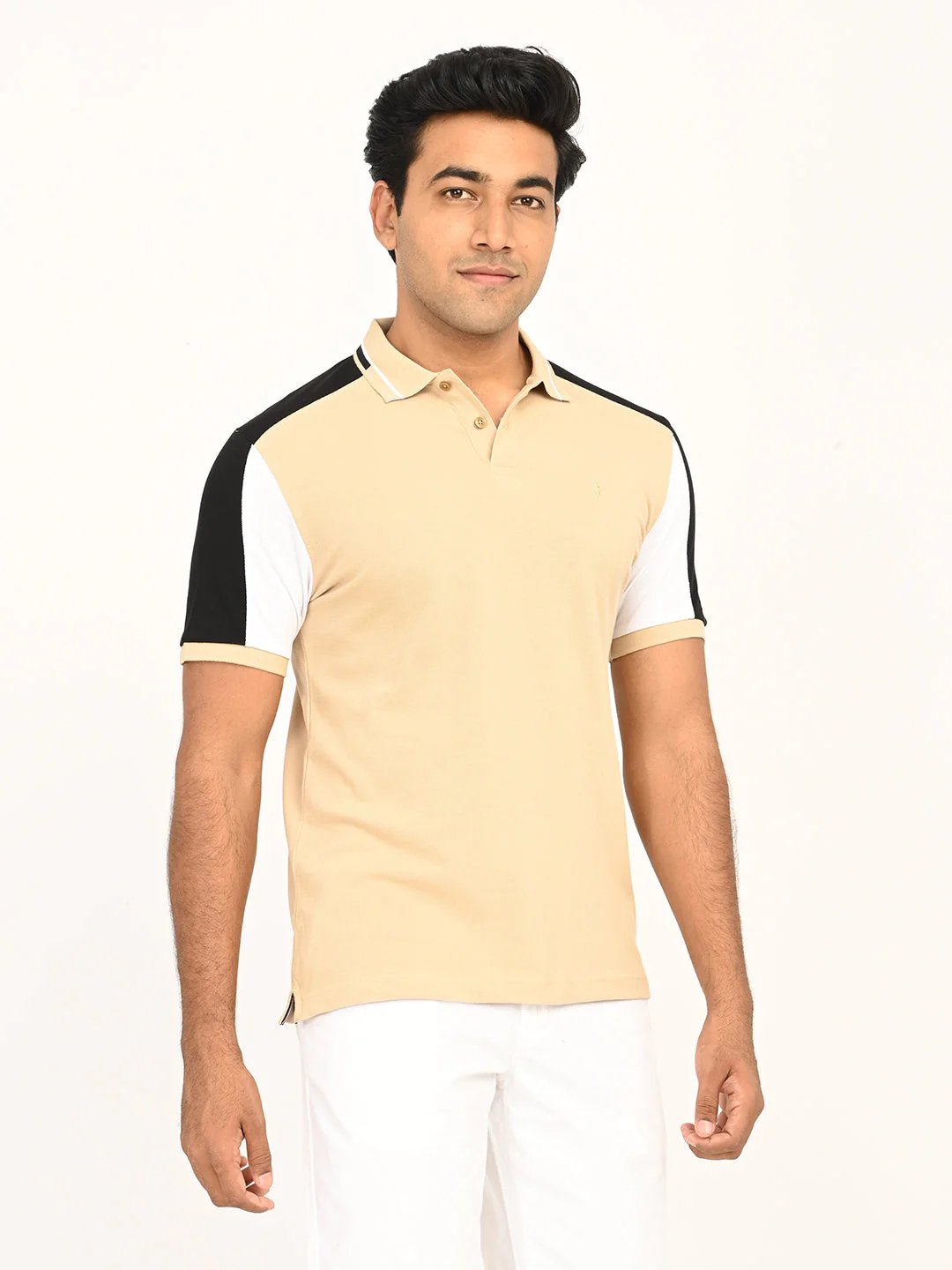 Men's Color Block Polo T-Shirt - Image 3