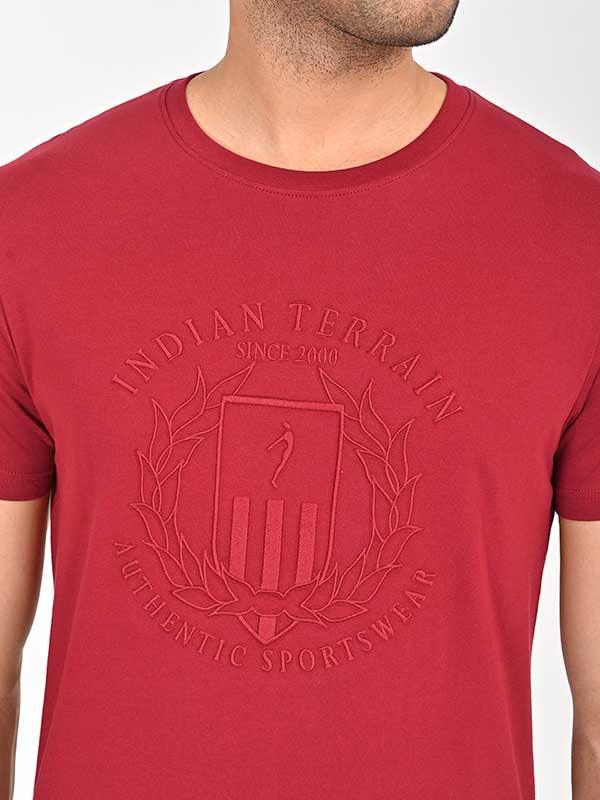 Men's Embroidered Graphic Crew Neck T-Shirt - Image 3