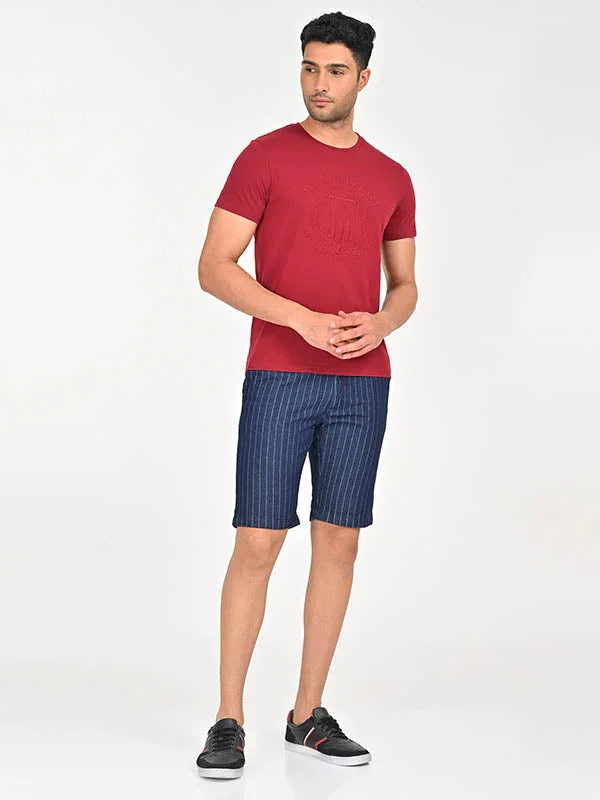 Men's Embroidered Graphic Crew Neck T-Shirt - Image 4