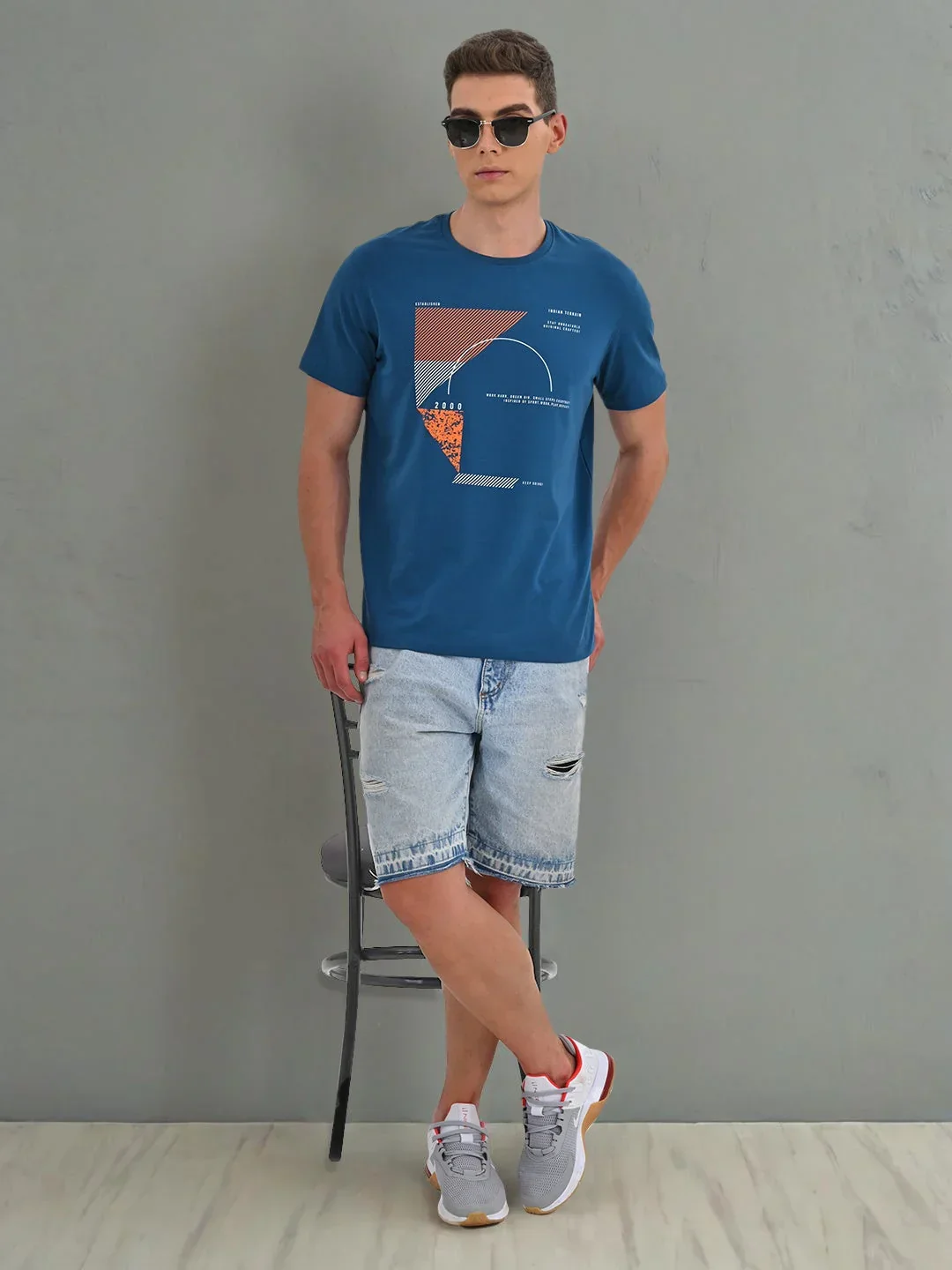 Men's Graphic Crew Neck T-Shirt