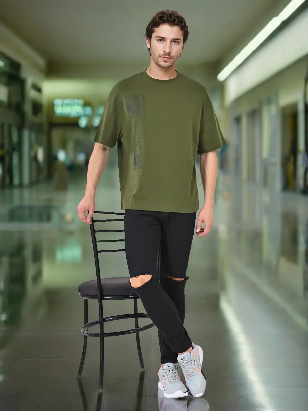 Men's Graphic Crew Neck T-Shirt
