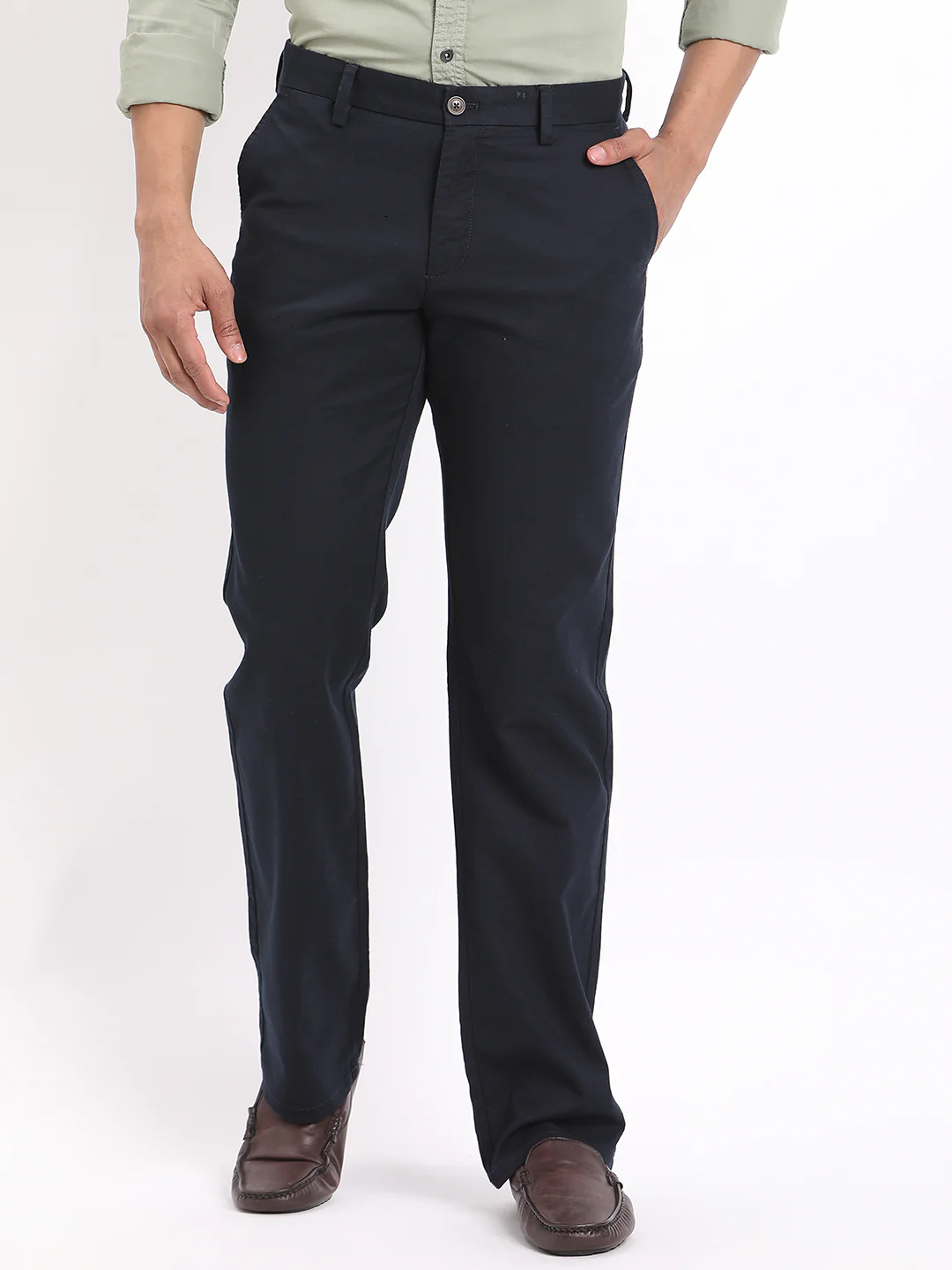 Men's Kansas Fit Cotton Stretch Trousers - Image 21