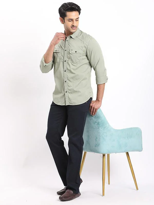 Men's Kansas Fit Cotton Stretch Trousers - Image 5