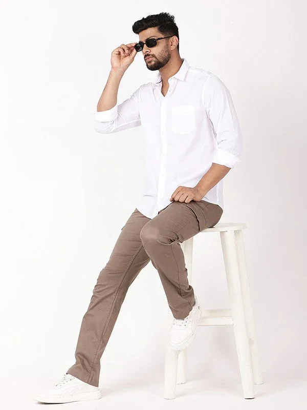 Men's Kansas Fit Cotton Stretch Trousers - Image 5