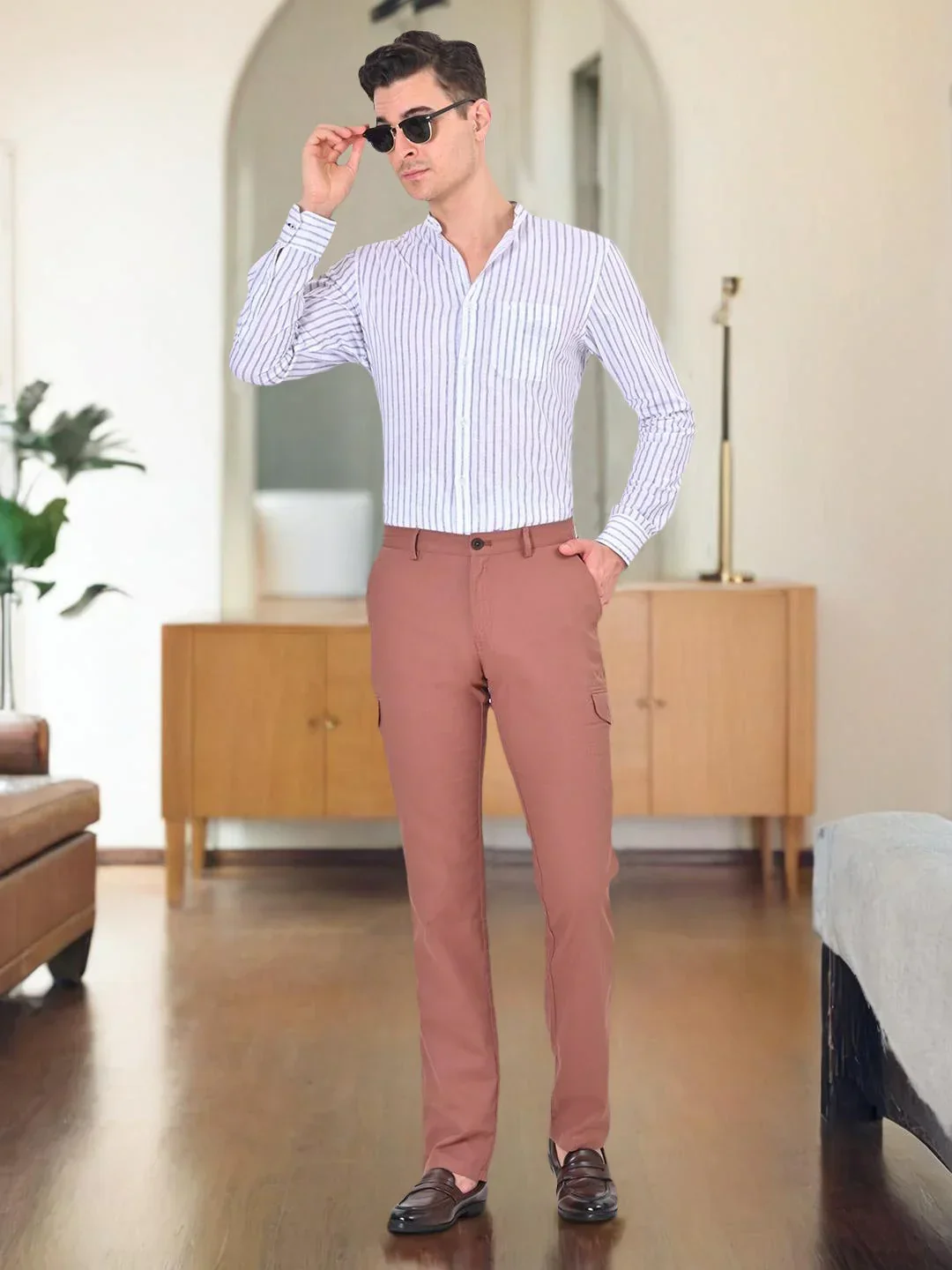 Men's Kansas Fit Cotton Trousers - Image 4
