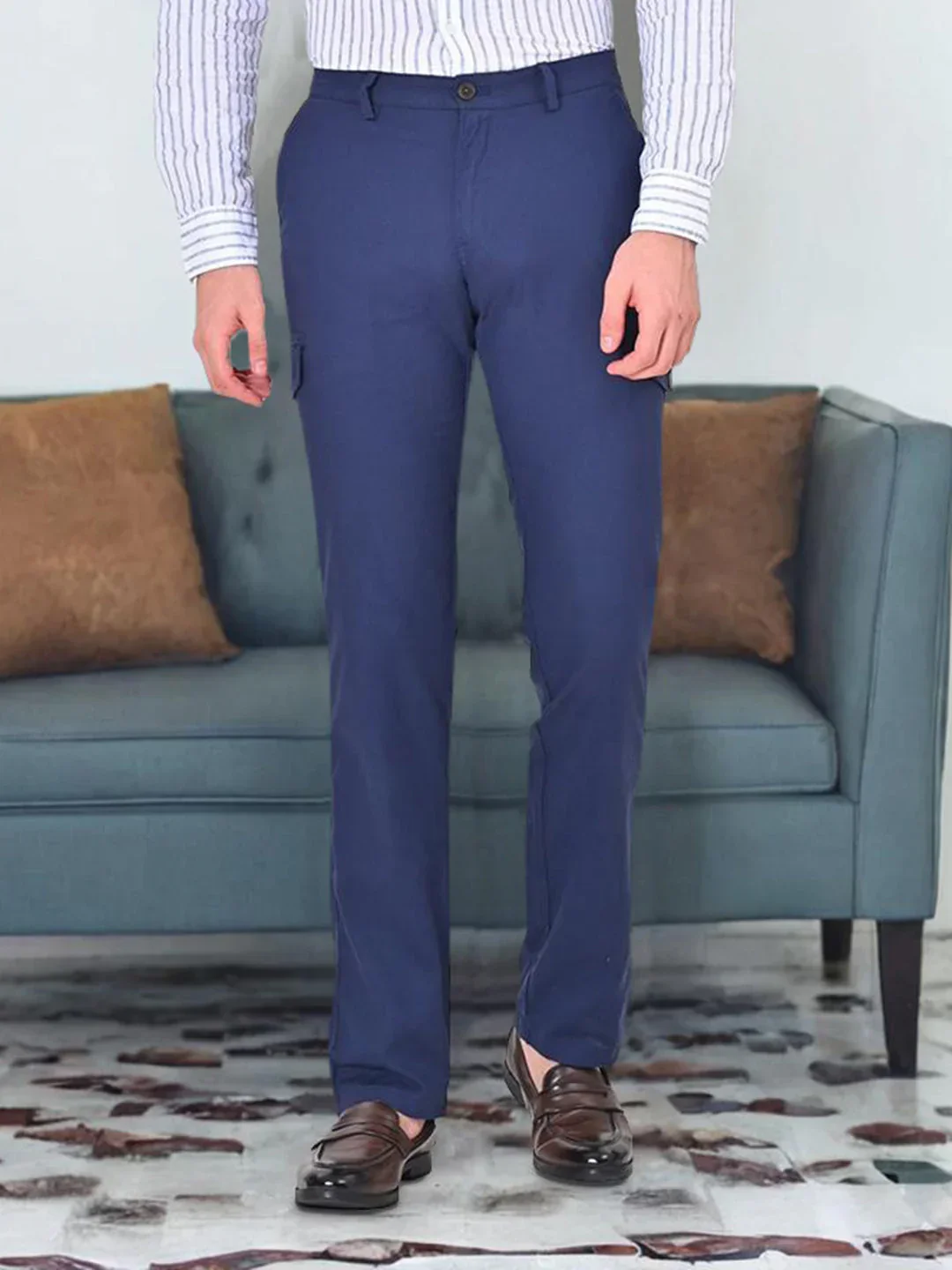 Men's Kansas Fit Cotton Trousers - Image 5